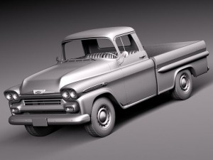 Chevrolet Apache Pickup 1958 3D Модель