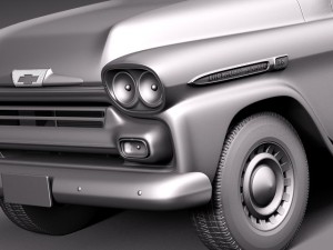 Chevrolet Apache Pickup 1958 3D Модель