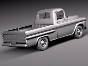 Chevrolet Apache Pickup 1958 3D Модель