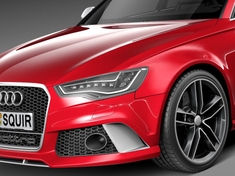 Audi RS6 sedan 2014 3D Model