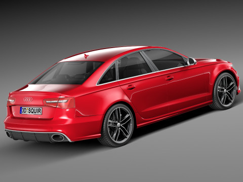 Audi RS6 sedan 2014 3D Model