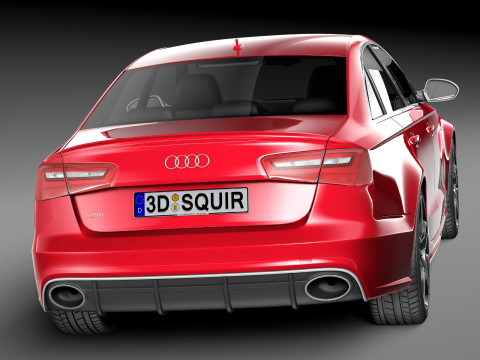 Audi RS6 sedan 2014 3D Model