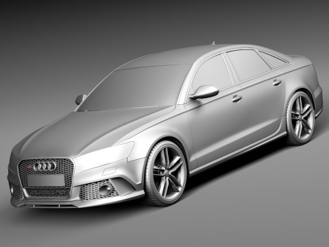 Audi RS6 sedan 2014 3D Model