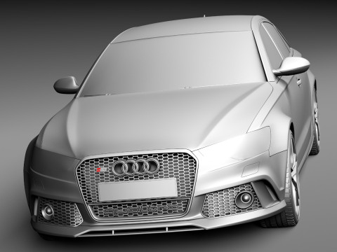 Audi RS6 sedan 2014 3D Model