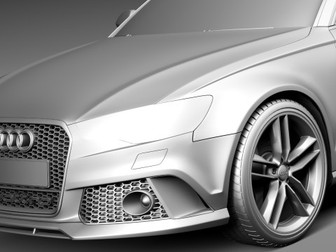 Audi RS6 sedan 2014 3D Model