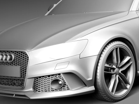 Audi RS6 sedan 2014 3D Model