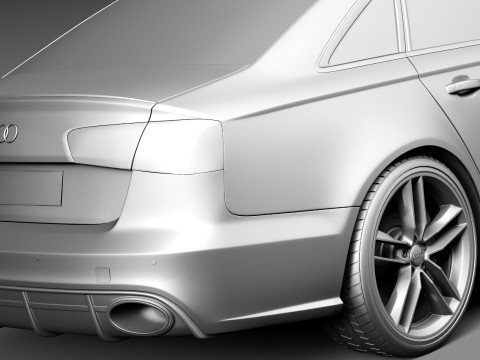 Audi RS6 sedan 2014 3D Model