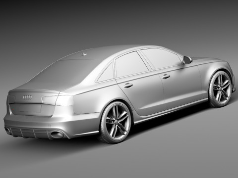 Audi RS6 sedan 2014 3D Model