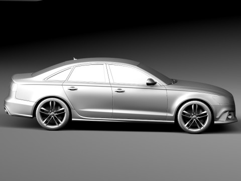 Audi RS6 sedan 2014 3D Model