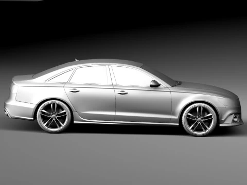 Audi RS6 sedan 2014 3D Model