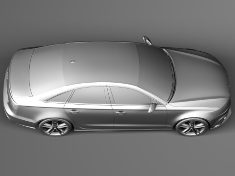 Audi RS6 sedan 2014 3D Model