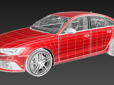 Audi RS6 sedan 2014 3D Model