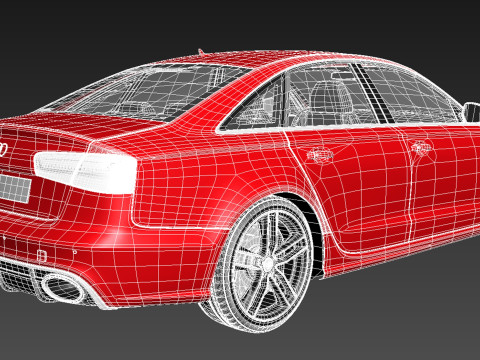 Audi RS6 sedan 2014 3D Model