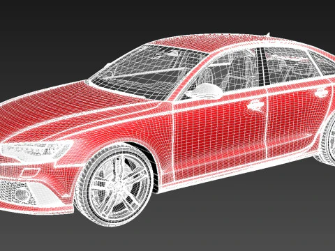 Audi RS6 sedan 2014 3D Model
