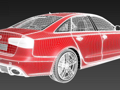 Audi RS6 sedan 2014 3D Model