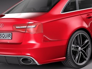 Audi RS6 sedan 2014 Model 3D