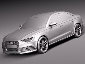 Audi RS6 sedan 2014 Model 3D