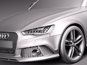 Audi RS6 sedan 2014 Model 3D