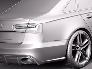 Audi RS6 sedan 2014 Model 3D