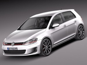 Volkswagen Golf VII GTI 5-door 2014 3D Model