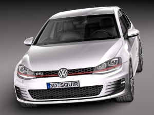 Volkswagen Golf VII GTI 5-door 2014 3D Model