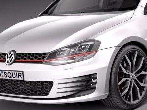 Volkswagen Golf VII GTI 5-door 2014 3D Model