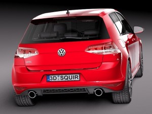 Volkswagen Golf VII GTI 5-door 2014 3D Model