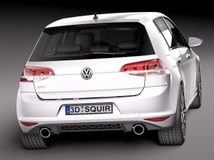 Volkswagen Golf VII GTI 5-door 2014 3D Model
