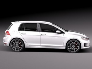Volkswagen Golf VII GTI 5-door 2014 3D Model