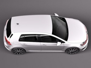 Volkswagen Golf VII GTI 5-door 2014 3D Model