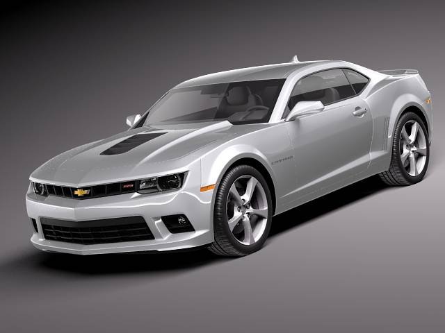 Chevrolet Camaro SS 2014 3D Модель .c4d .max .obj .3ds .fbx .stl .blend 