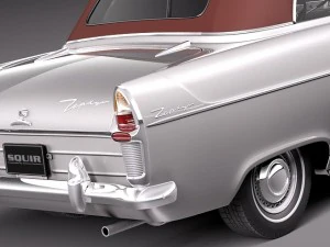 Zephyr Convertible 1958 3D Model