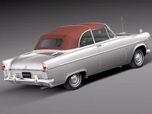Zephyr Convertible 1958 3D Model