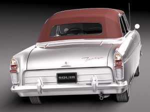 Zephyr Convertible 1958 Modelo 3D