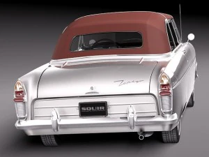 Zephyr Convertible 1958 3D Model