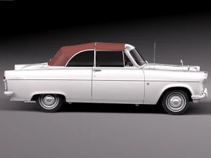 Zephyr Convertible 1958 3D Model