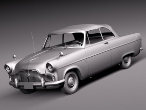 Zephyr Convertible 1958 Modelo 3D