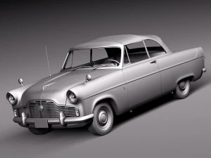 Zephyr Convertible 1958 3D Model