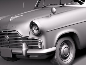 Zephyr Convertible 1958 Modelo 3D
