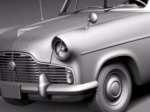 Zephyr Convertible 1958 3D Model