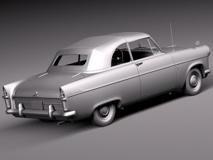 Zephyr Convertible 1958 Modelo 3D