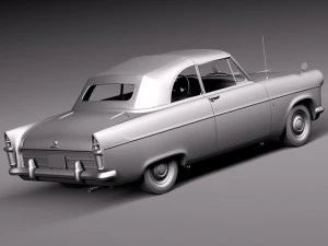 Zephyr Convertible 1958 3D Model