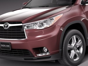 Toyota Highlander 2014 Modèle 3D