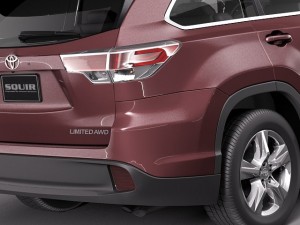 Toyota Highlander 2014 Modèle 3D