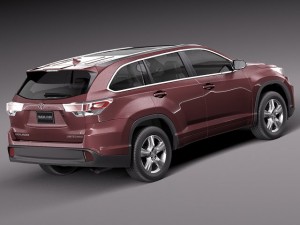 Toyota Highlander 2014 Modèle 3D