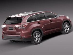 Toyota Highlander 2014 3D Model