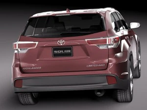 Toyota Highlander 2014 3D Model