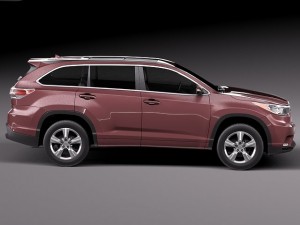 Toyota Highlander 2014 Modèle 3D
