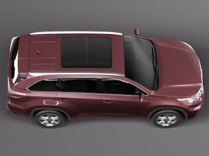 Toyota Highlander 2014 Modèle 3D