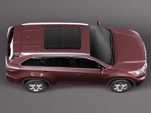 Toyota Highlander 2014 3D Model